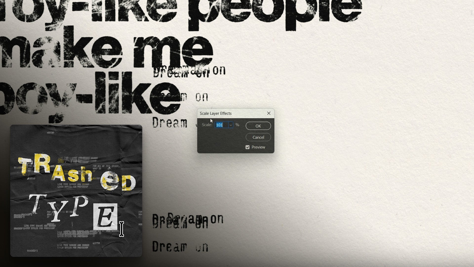 Top Tip: Scaling - Trashed Type