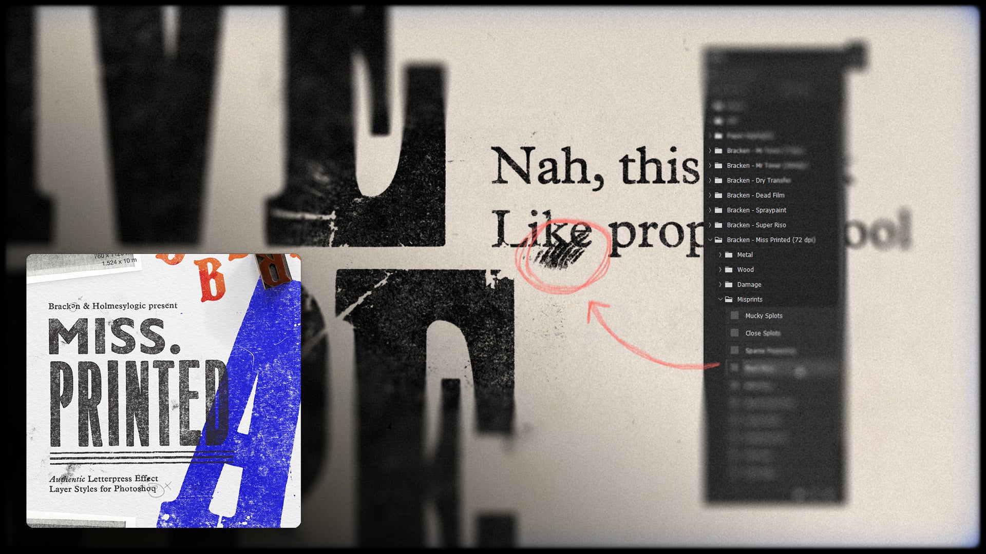 Applying the 'Misprint' Styles