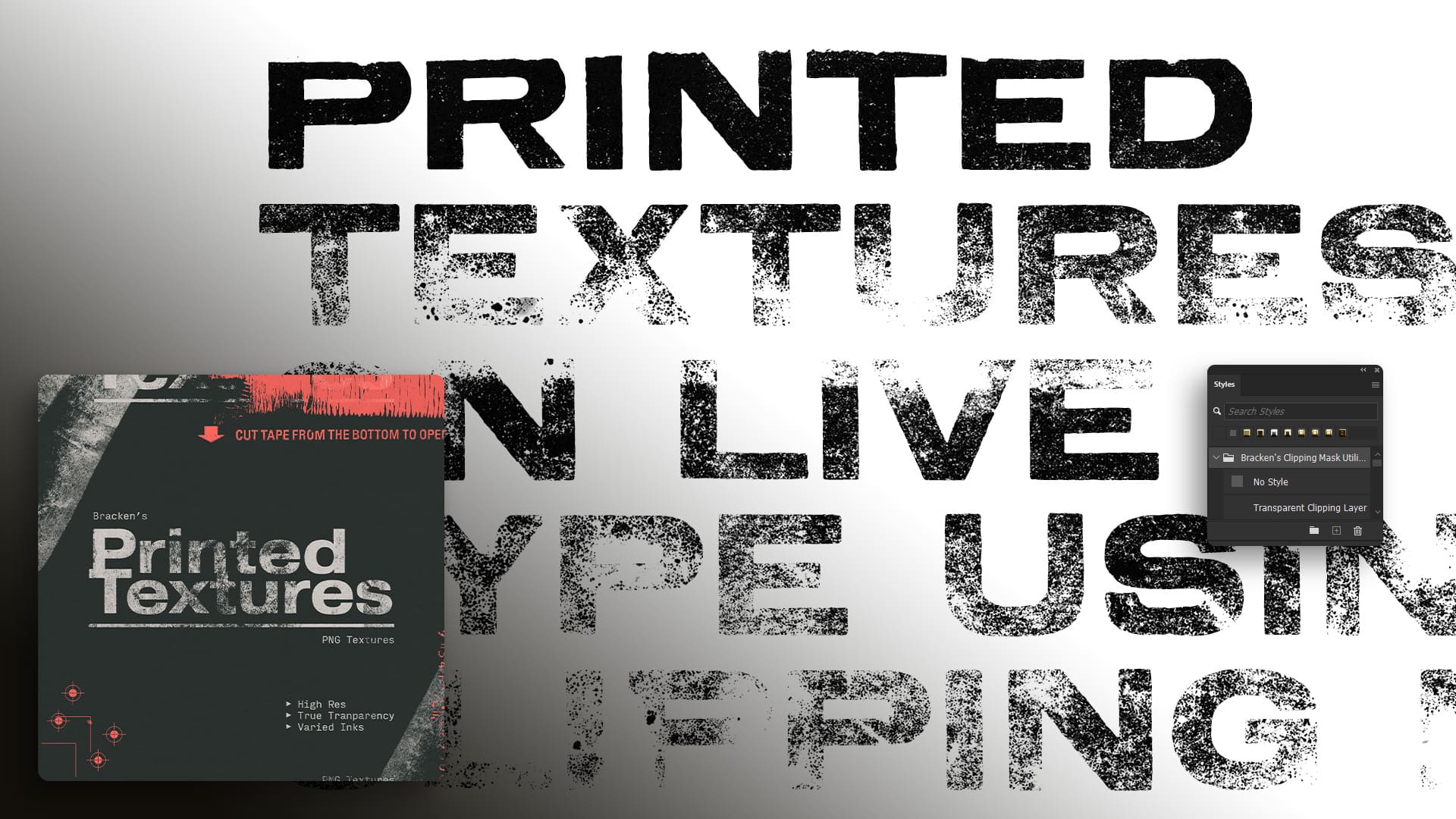 Printed Textures - Using the Layer Styles