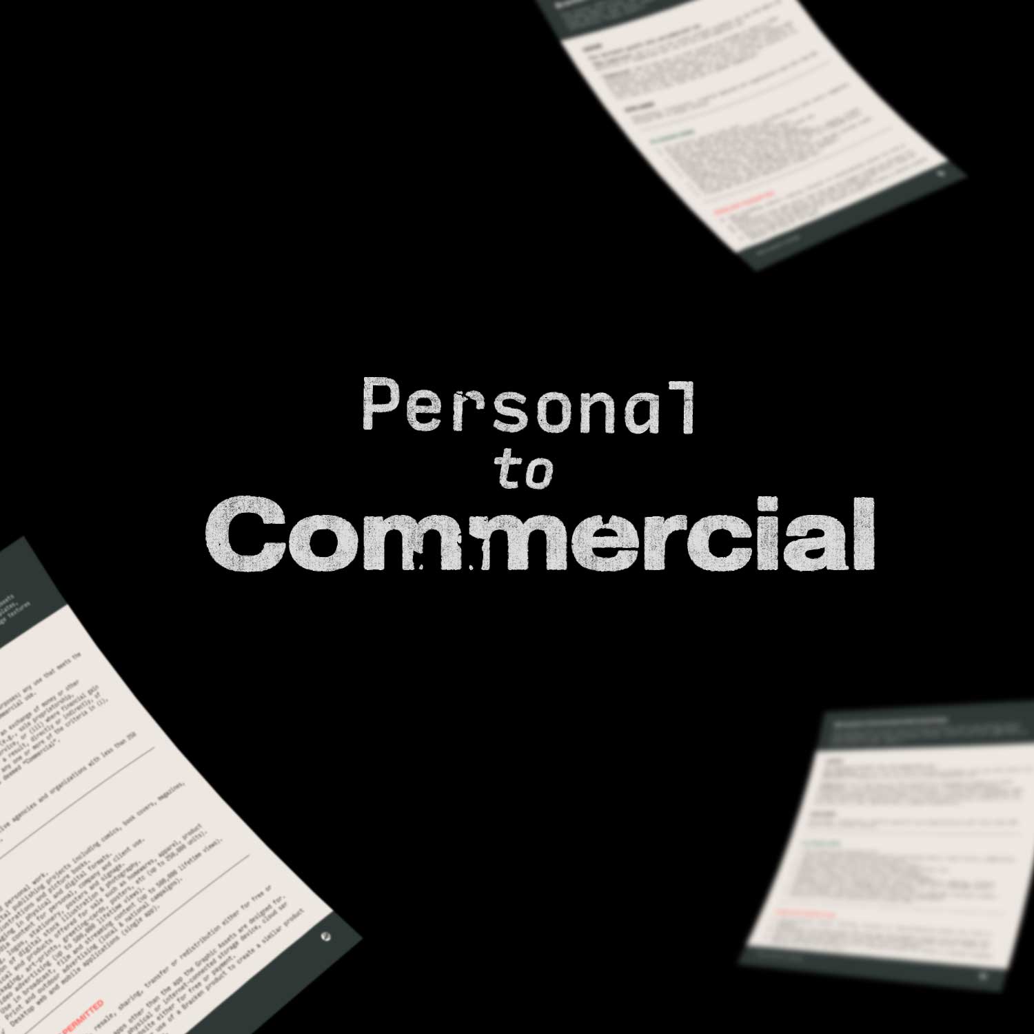 License Upgrade: Personal → Commercial