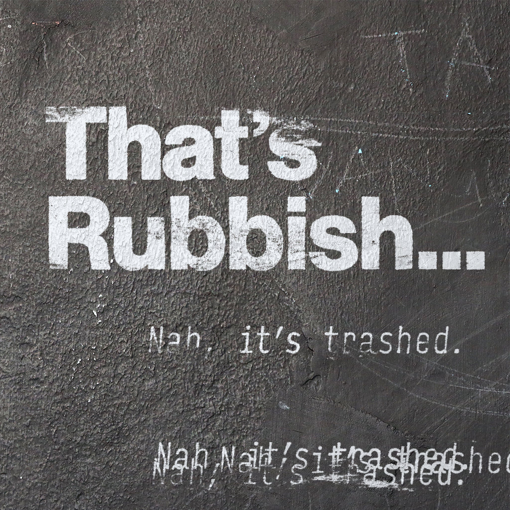 Trashed Type