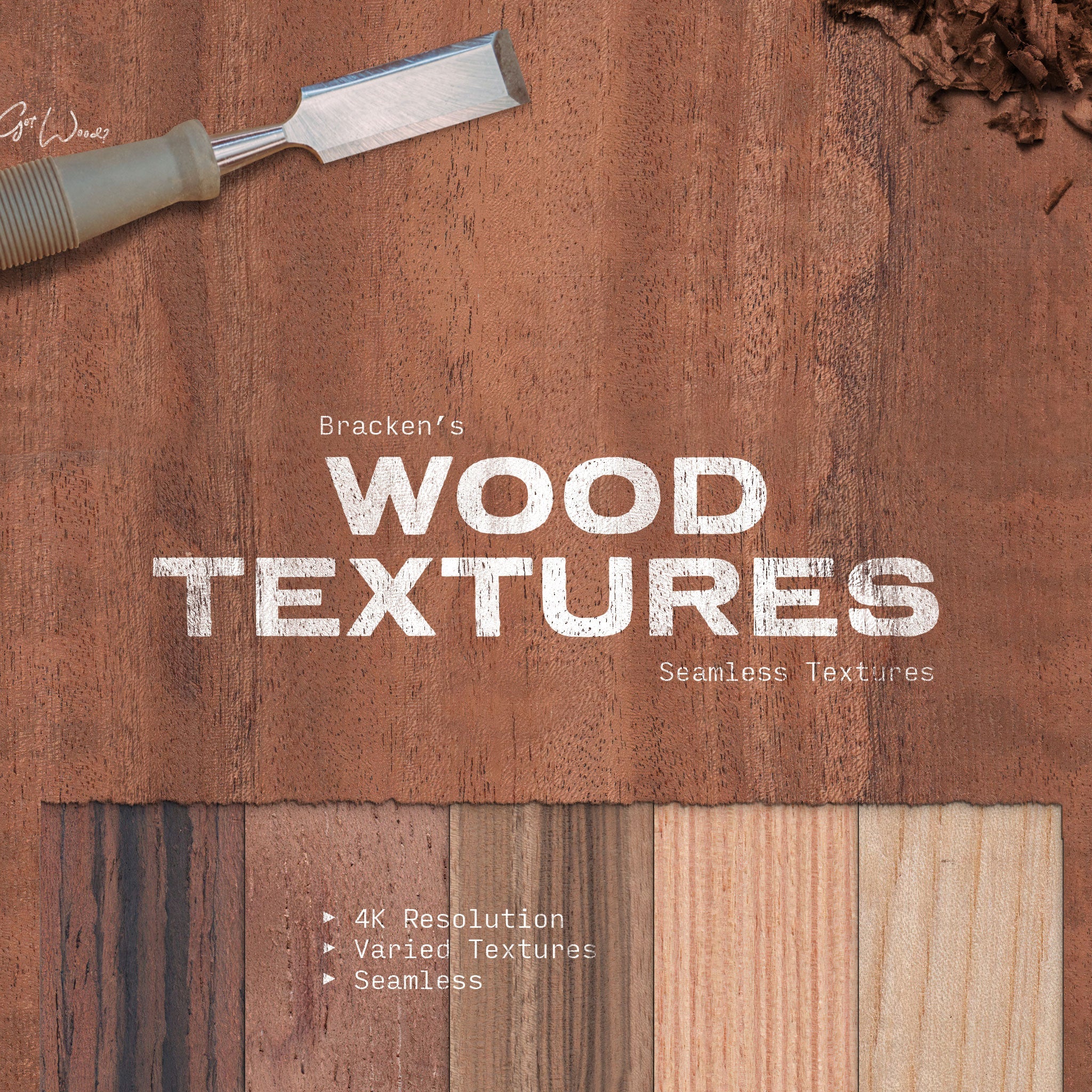 Repeating Wood Grain Background